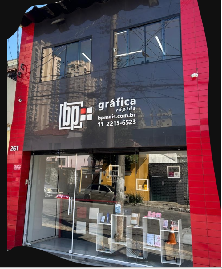 Fachada da BP Mais Gráfica Rápida em São Paulo